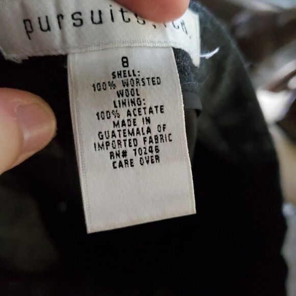 Vintage Pursuits, LTD. Grey Trousers 100% wool - Picture 3 of 9